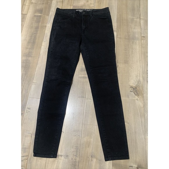 American Eagle Outfitters Denim - American Eagle Jeans Womens 6 Short Super Super Stretch Hi Rise Jegging Black